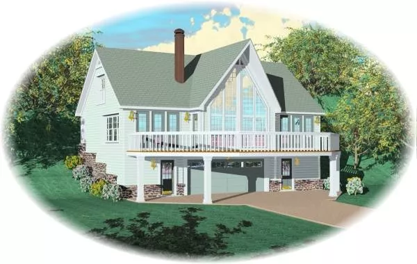 image of beach house plan 8115